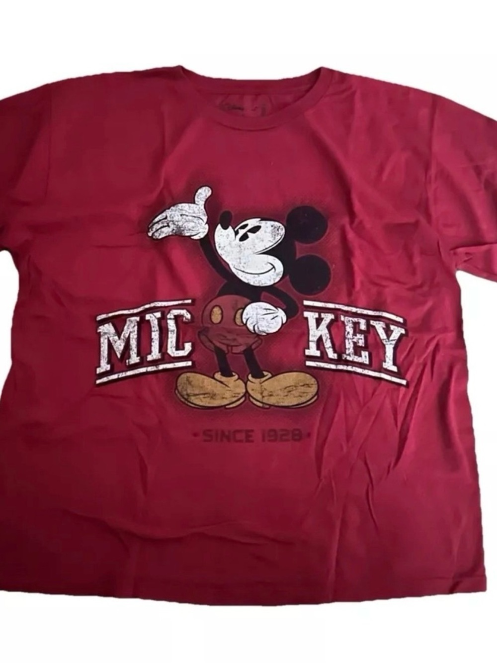 Disney Store Red Mickey Mouse T Shirt Size XL